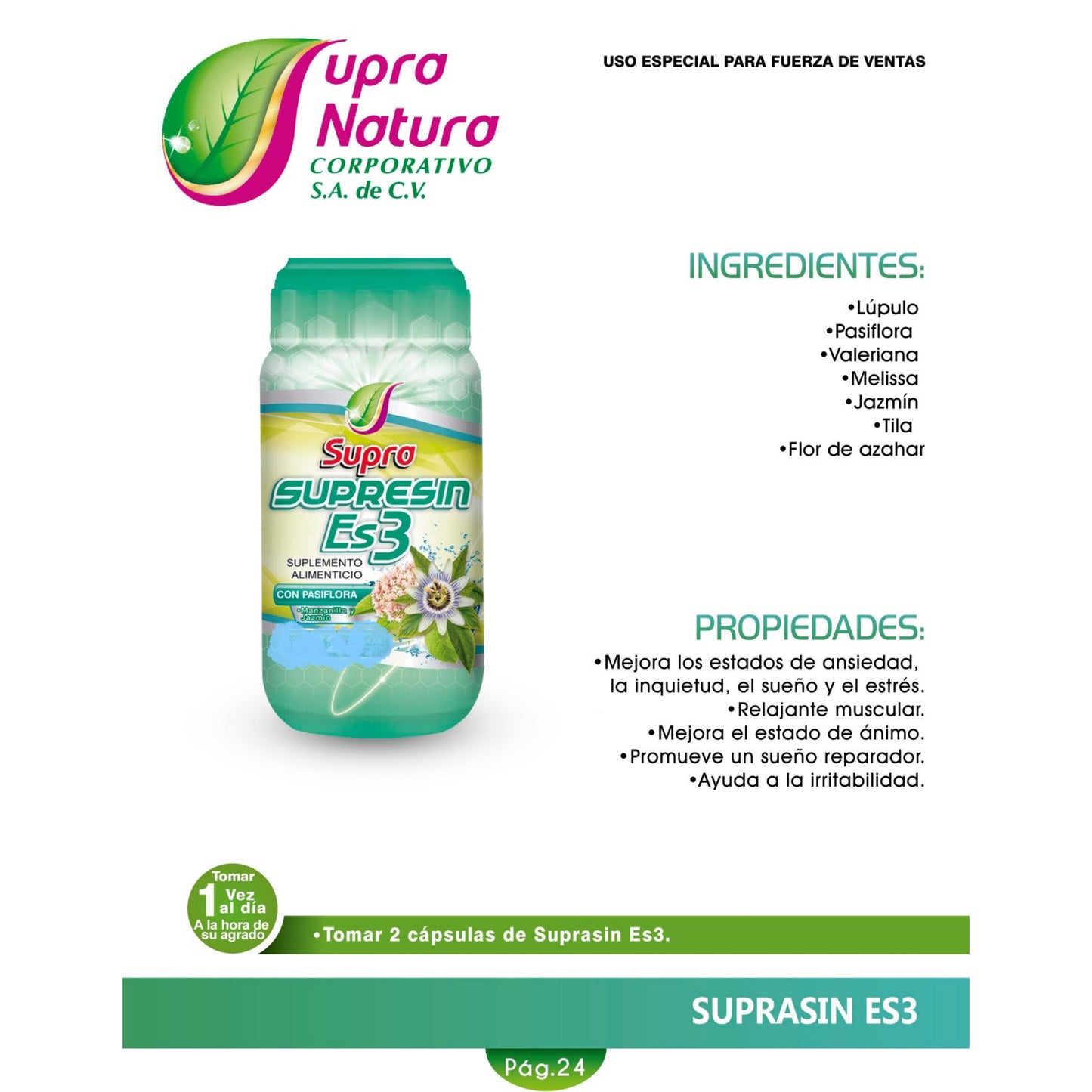 Supresin Es3 36 capsulas