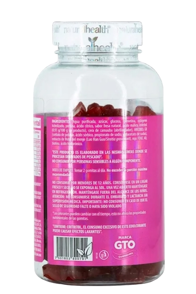 Gomitas con Colágeno, Biotina y ácido hialurónico