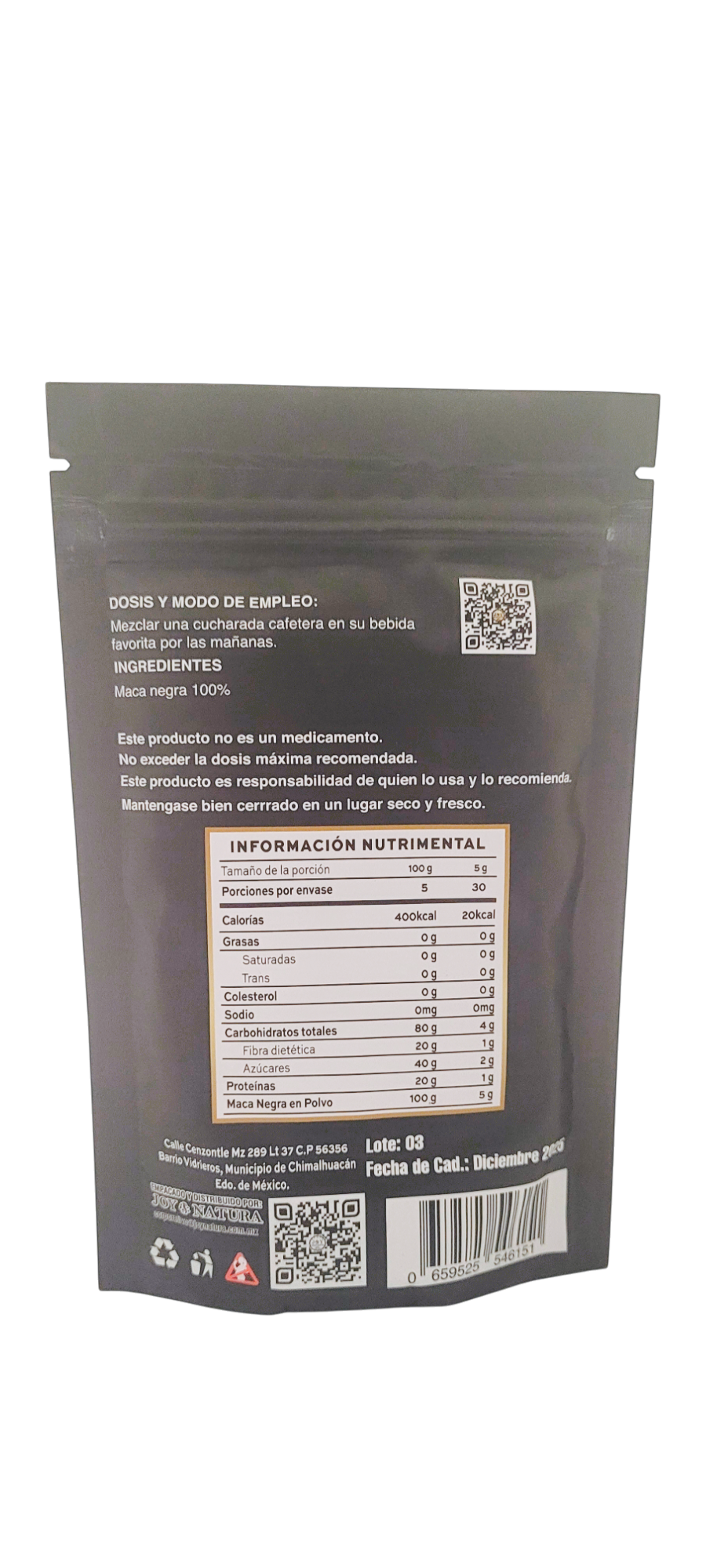 Maca Negra 150g