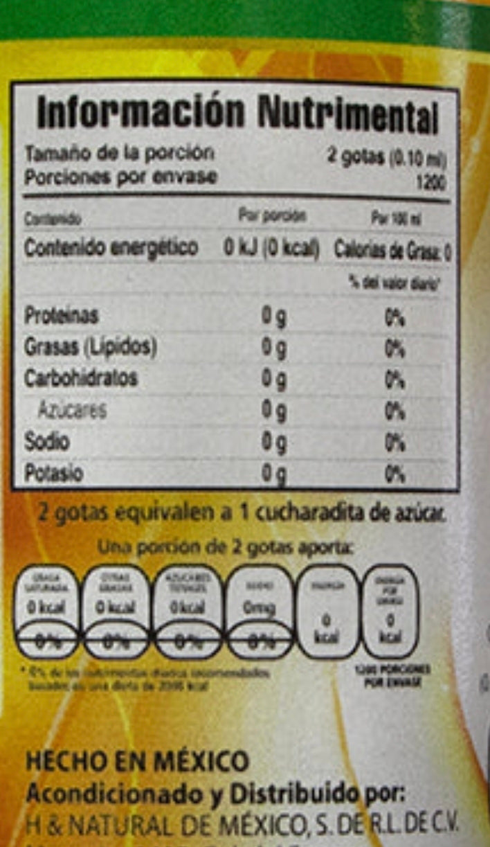 Fruto del Monje endulzante líquido 120ml.