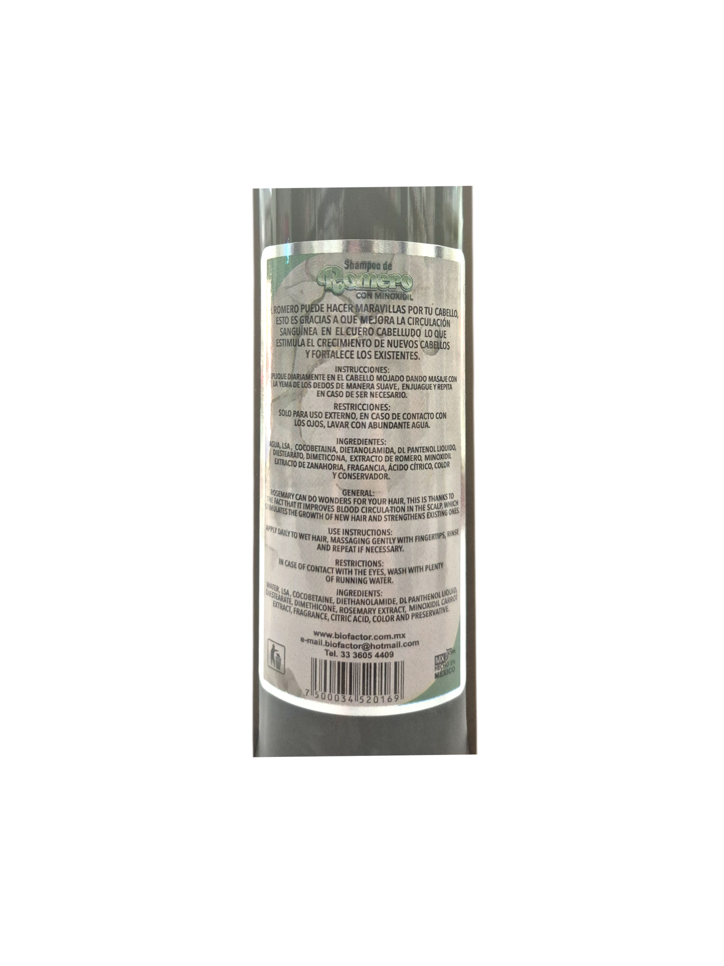 Shampoo Romero Minoxidil 630 ml