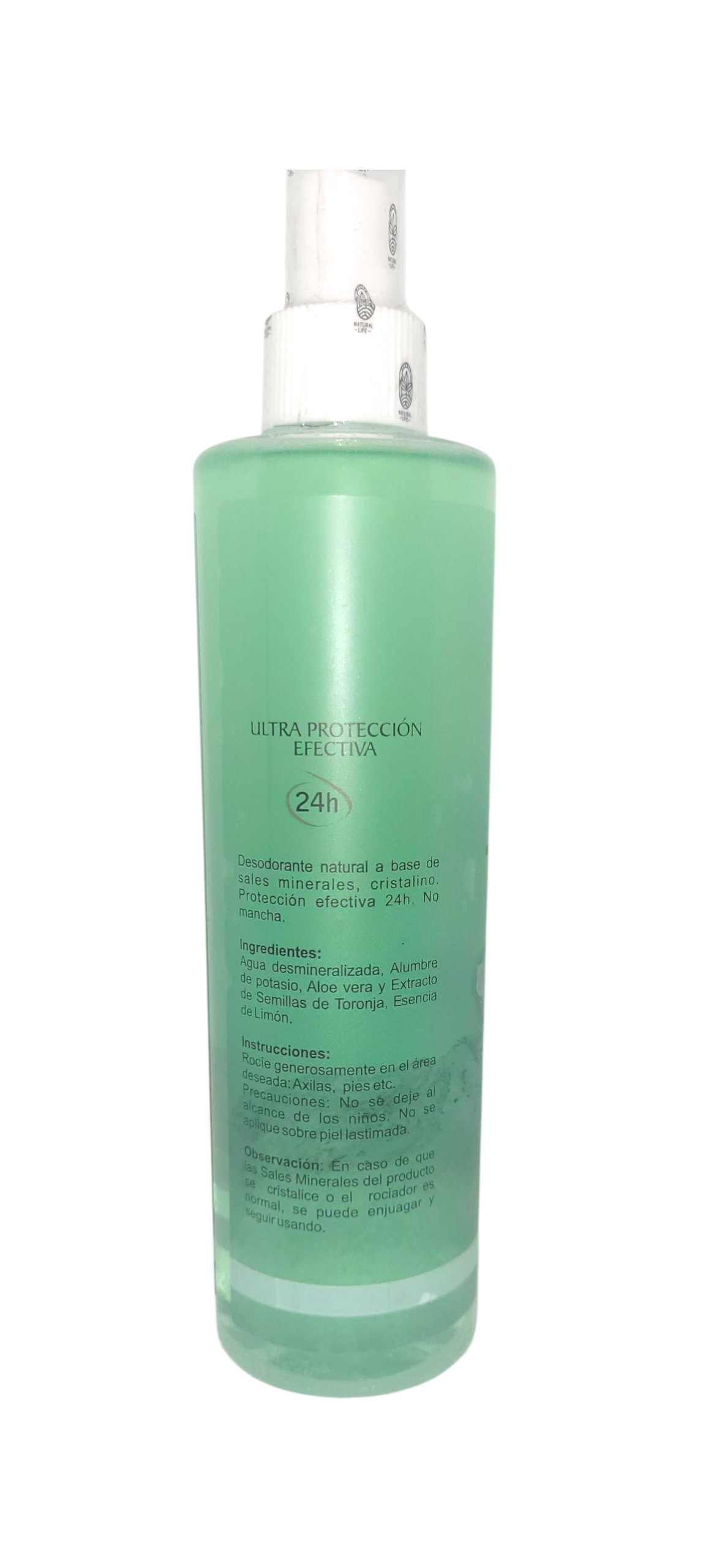 Desodorante corporal líquido Piedra Alumbre 265ml.