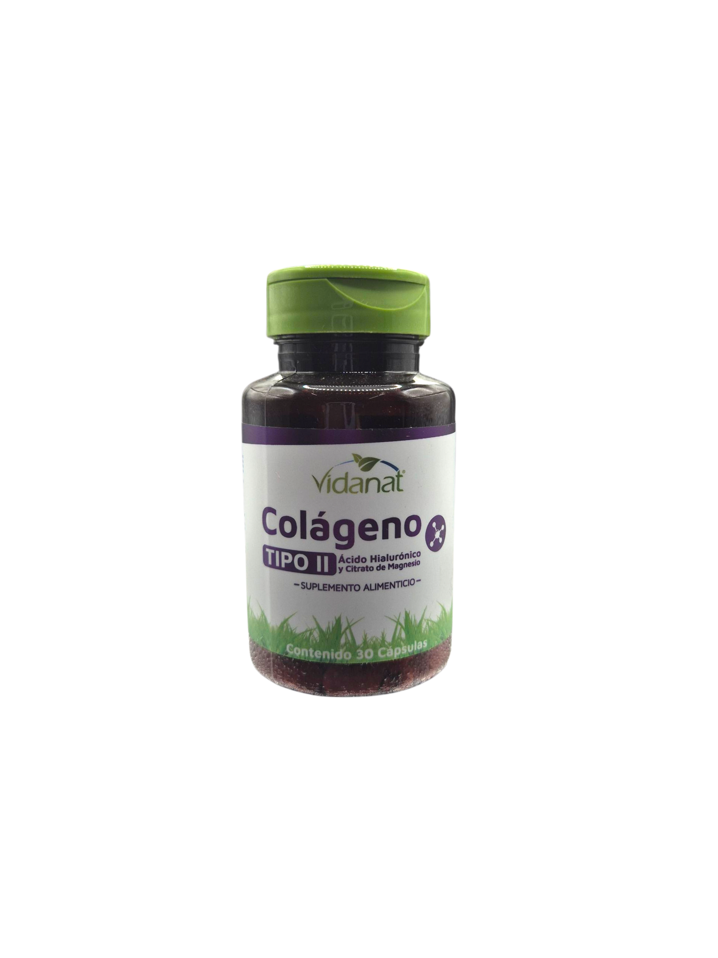 Colágeno Tipo ll, con Ácido hialurónico y magnesio con 30 capsulas.