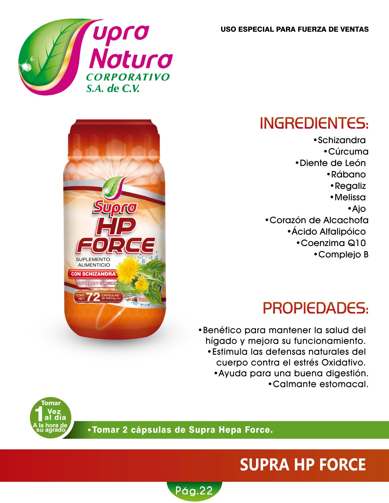 HP Force 72 capsulas
