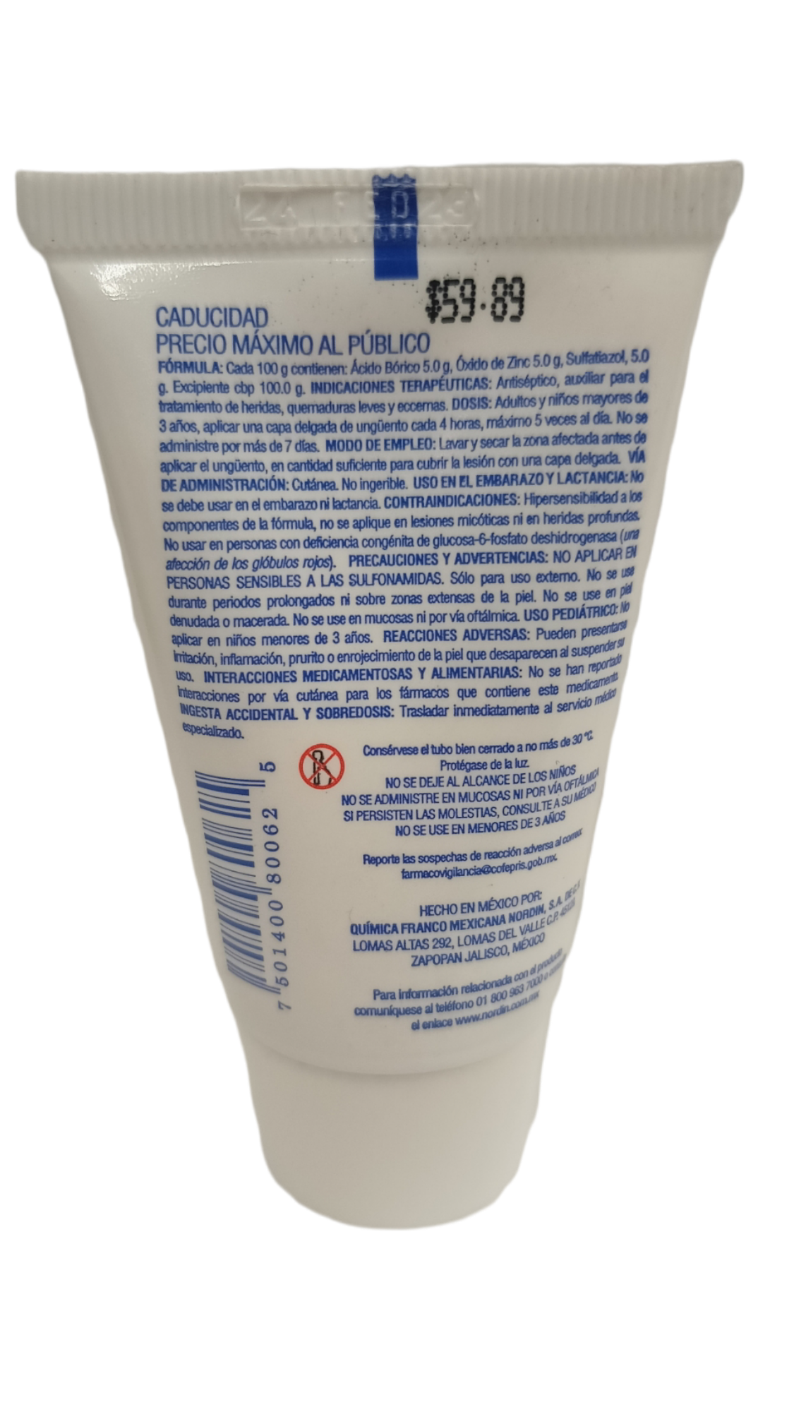 Ungüento sulfatiazol Rojtier