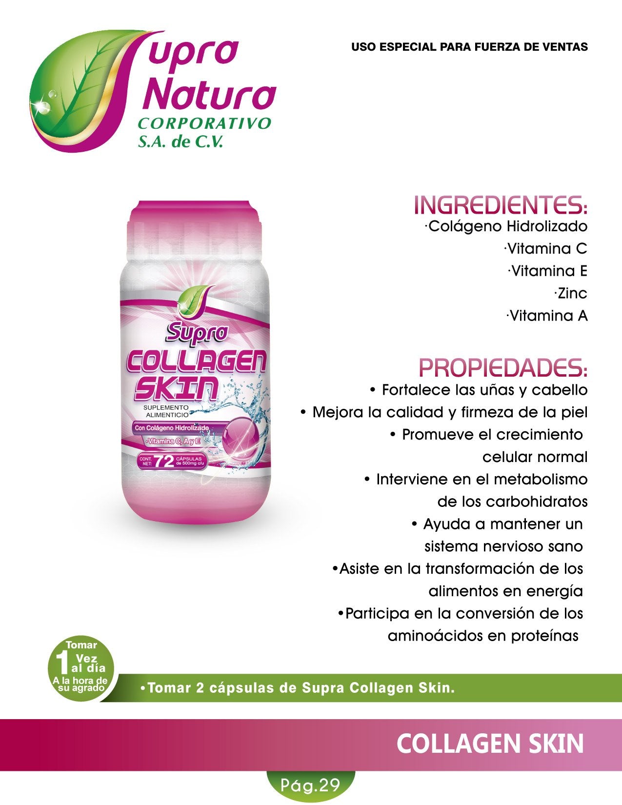Collagen Skin 72 Capsulas