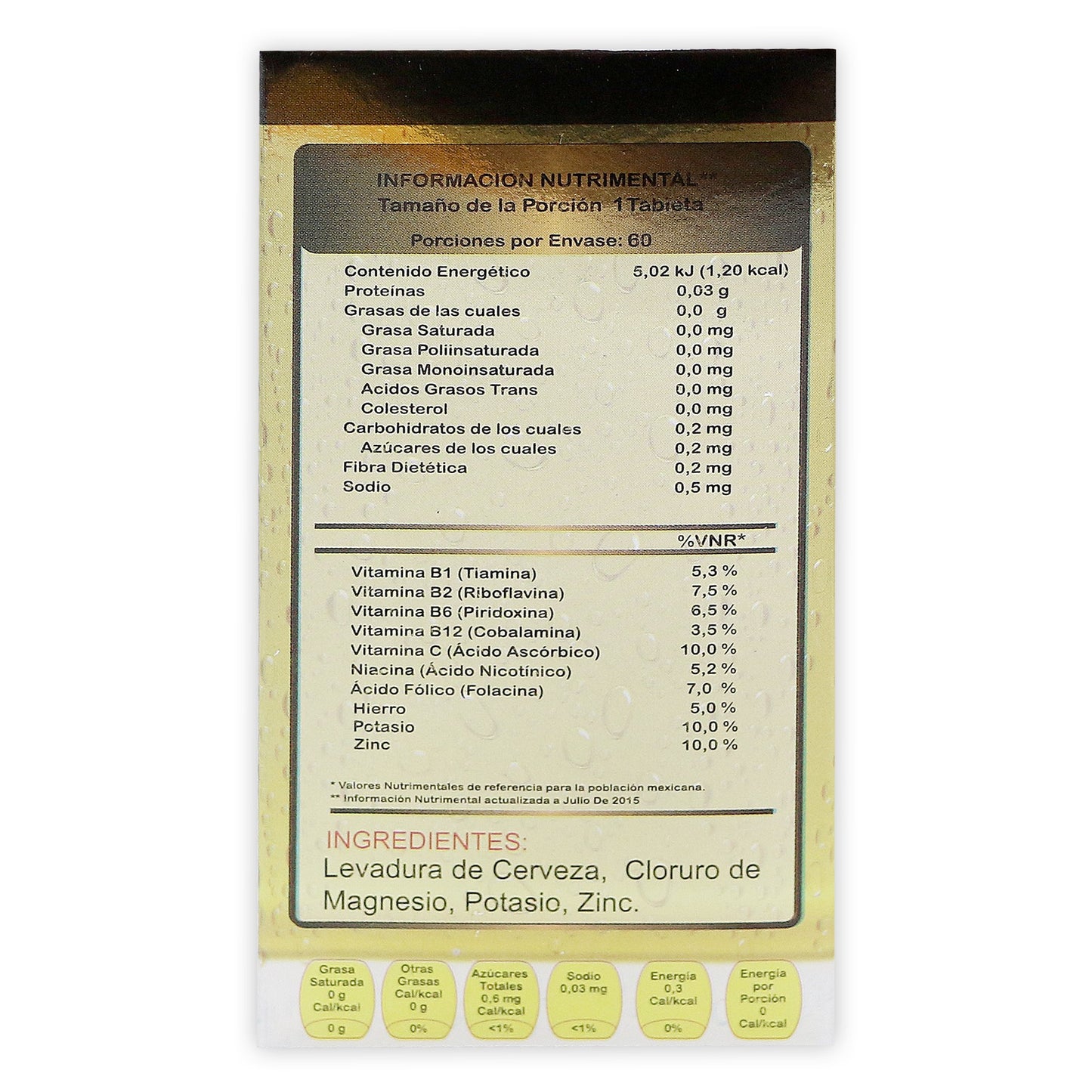 Levadura De Cerveza 60 tabletas