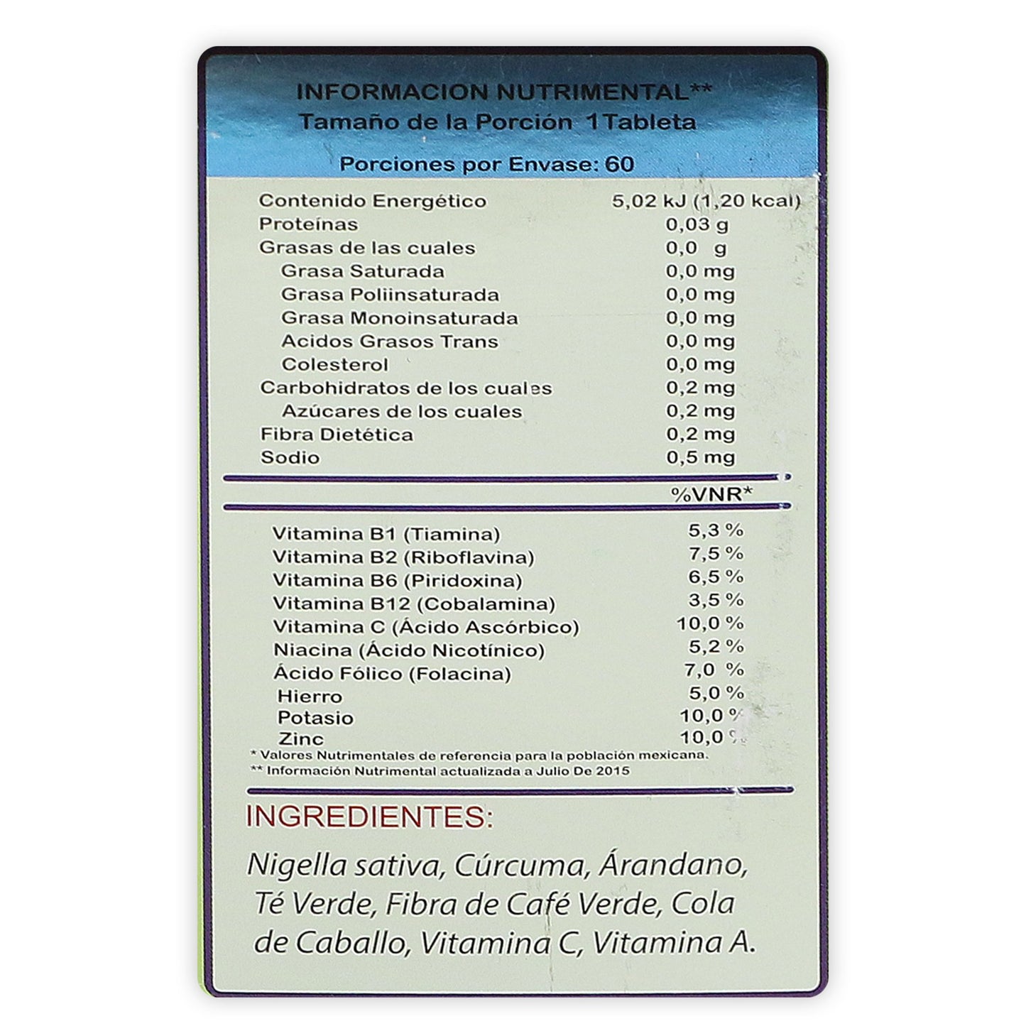 Organos Sanos 60 tabletas