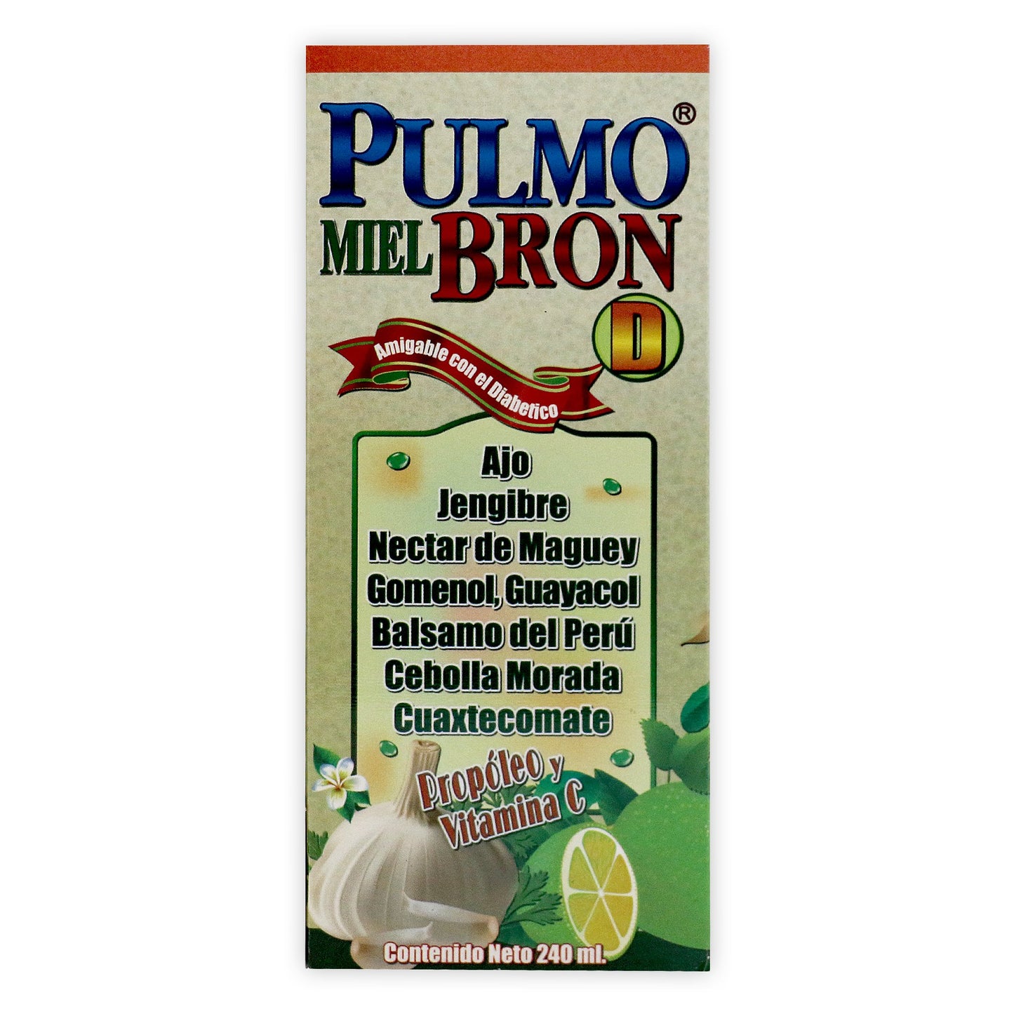 Pulmobron Diabetico Jarabe 240 ml