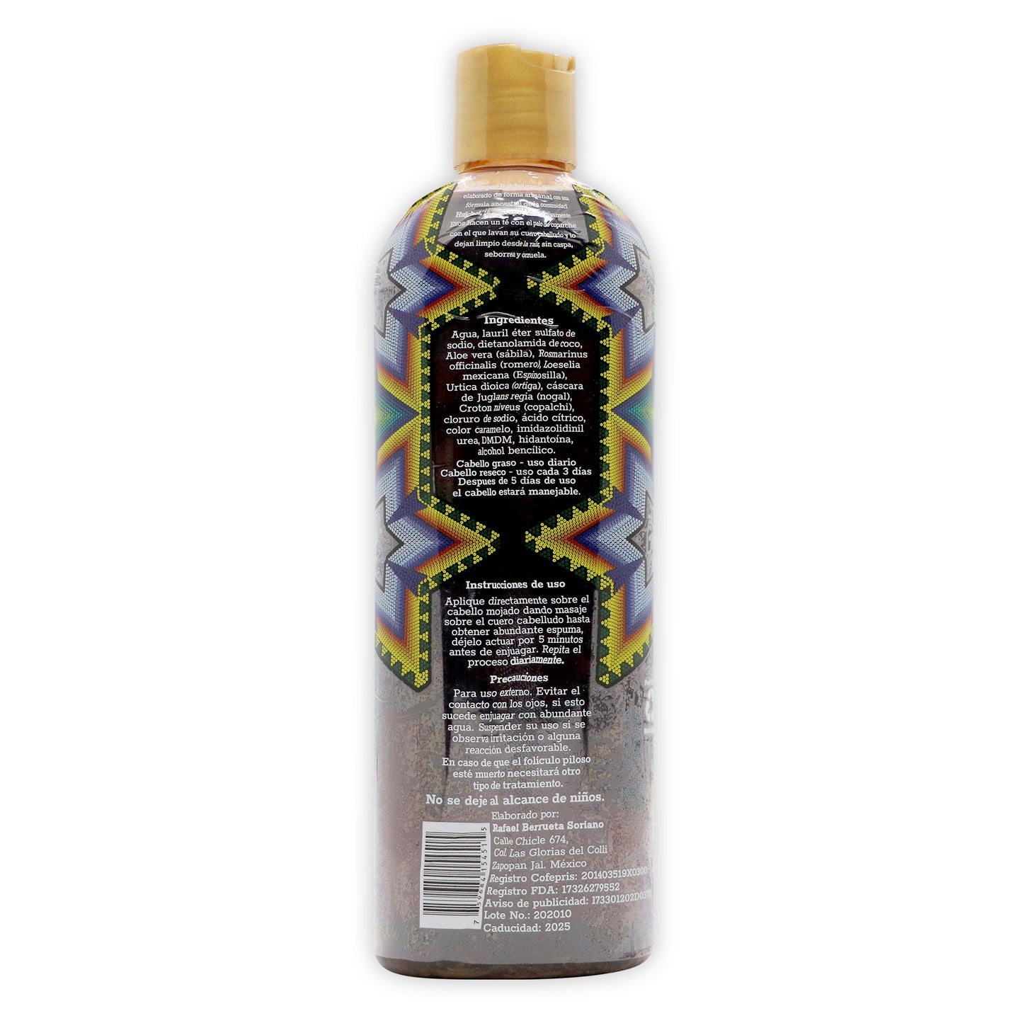 Shampoo Indio huichol tradicional 400 ml