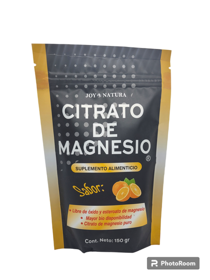 Citrato de Magnesio en polvo sabor naranja
