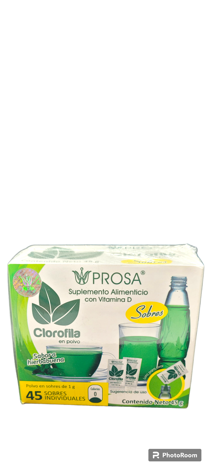 Clorofila en polvo 45 sobres