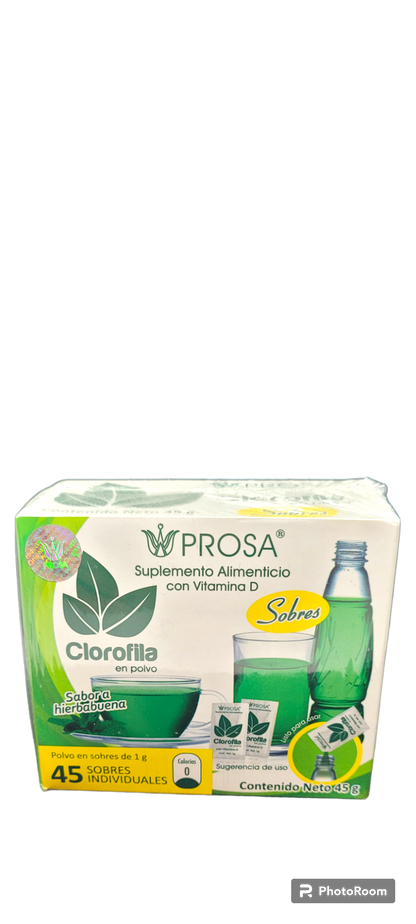 Clorofila en polvo 45 sobres