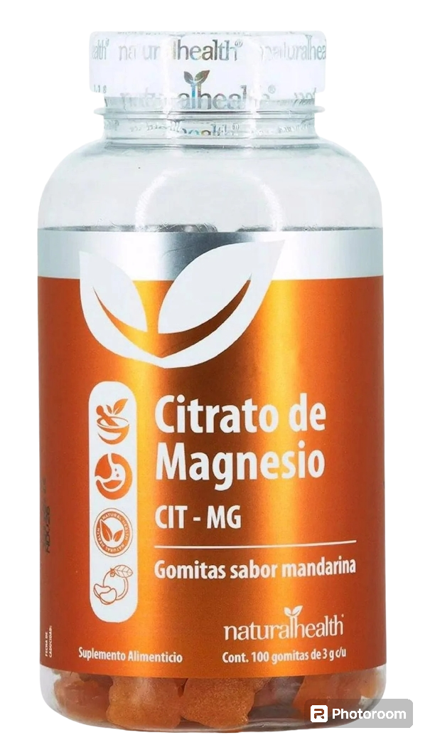 Citrato de Magnesio Gomitas sabor mandarina