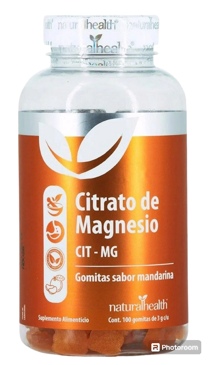Citrato de Magnesio Gomitas sabor mandarina