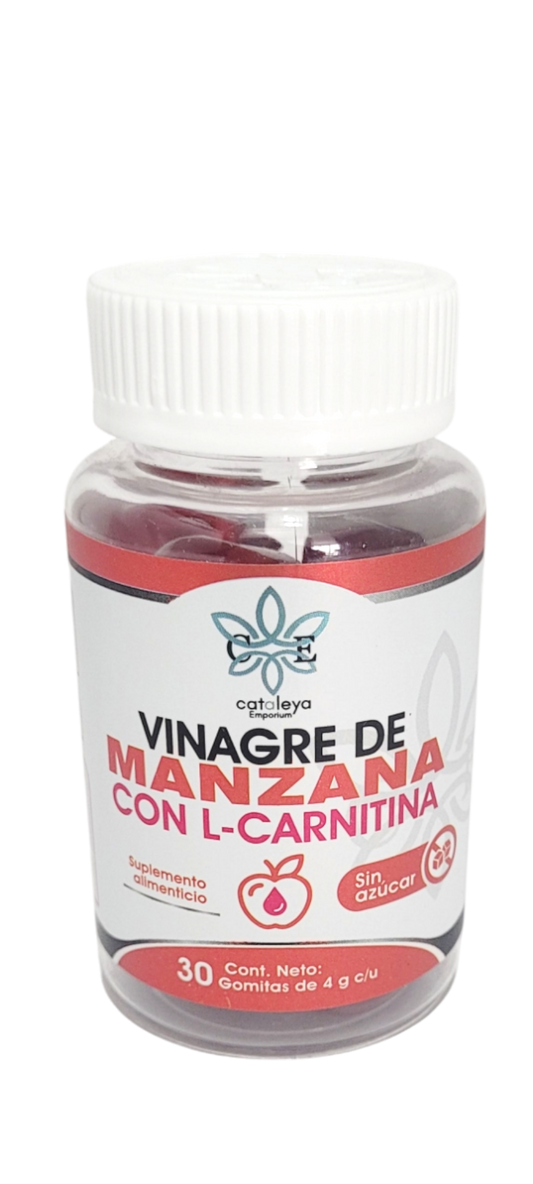 Vinagre de Manzana con L-carnitina 30 gomitas sin Azúcar