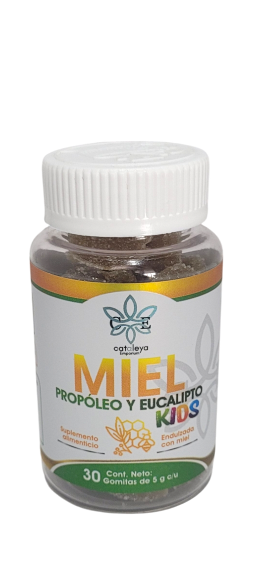 MIEL Propoleo y Eucalipto  Kids 30 gomitas