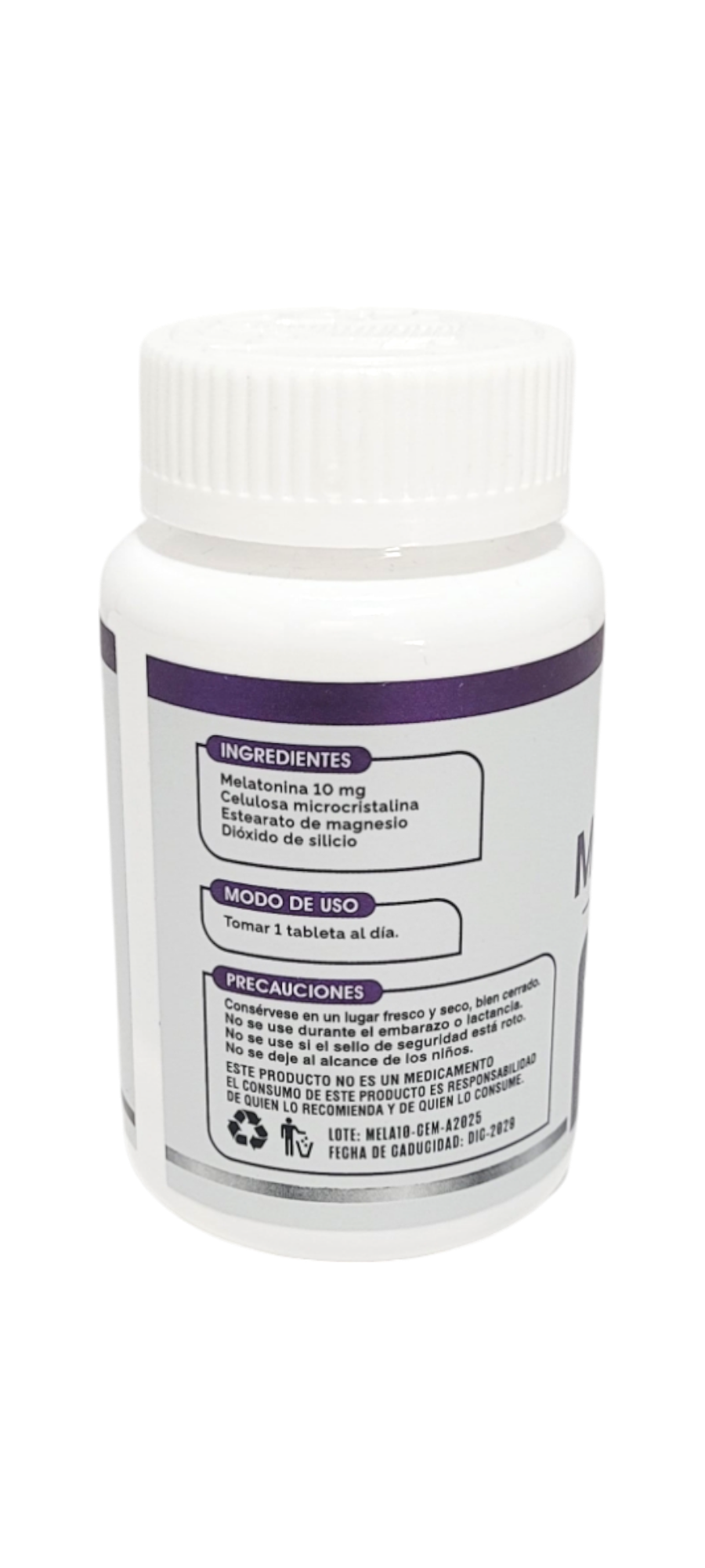Melatonina  Adulto 10 mg 30 tabletas