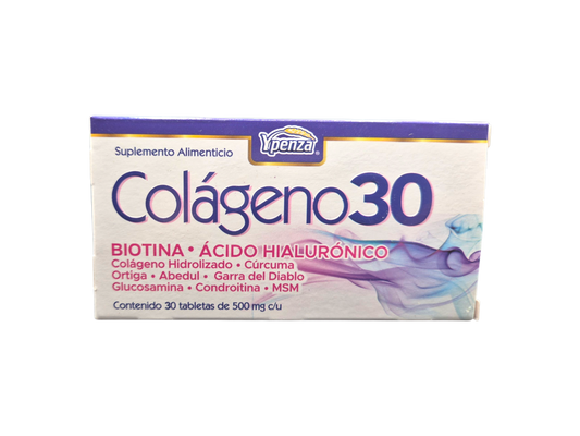 Colágeno 30, con 30 tabletas