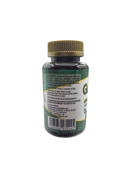 Guayacol con Eucalipto  60 capsulas.