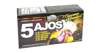 5 Ajos 60 tabletas