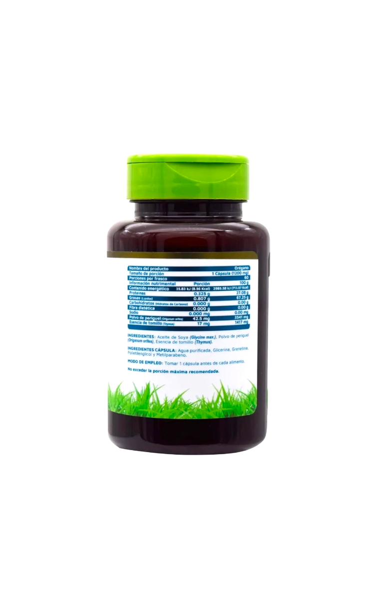 Aceite de Orégano  60 cápsulas