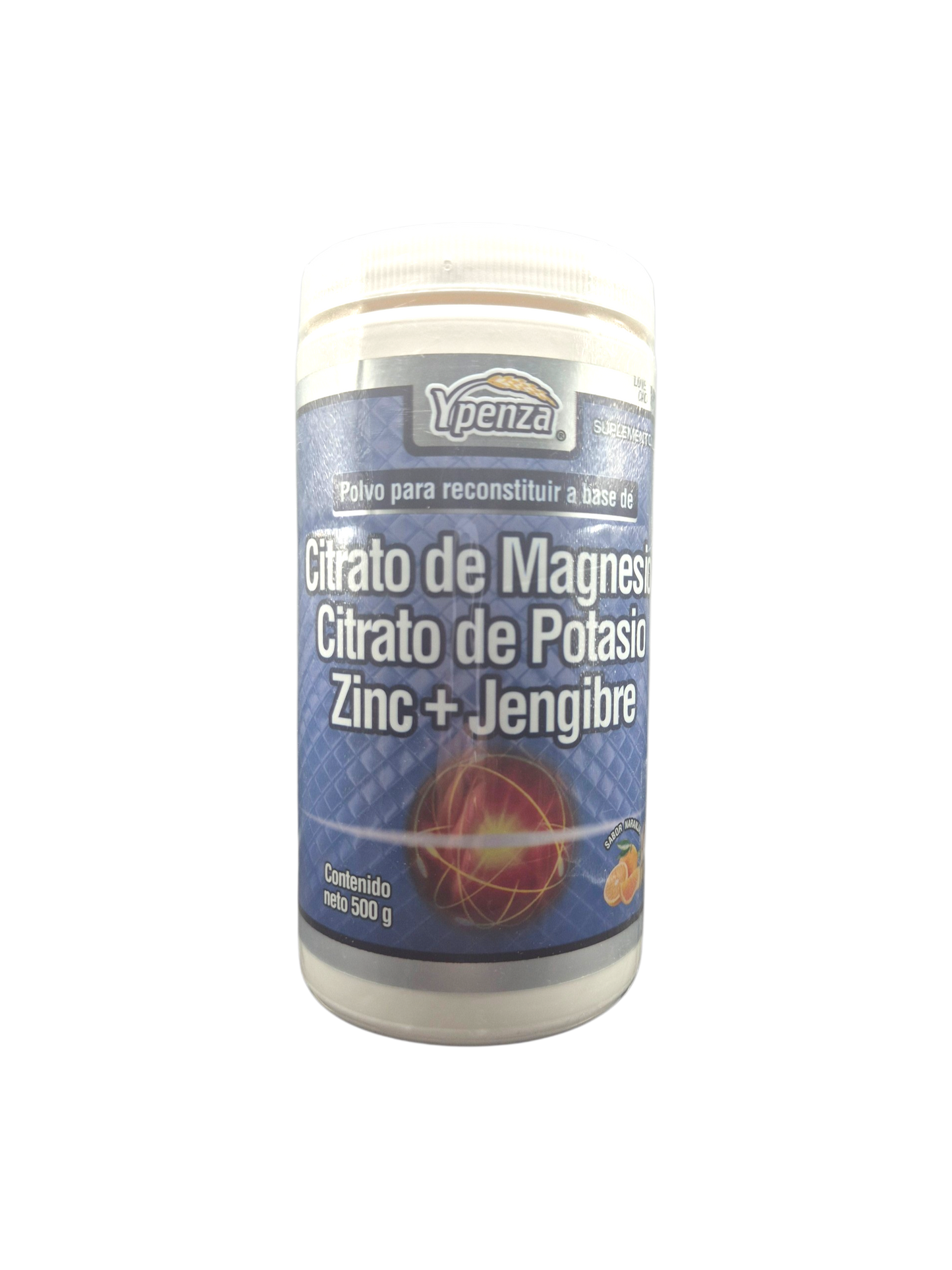 Citrato de Magnesio + Citrato de Potasio+zinc y Jengibre 500gr.