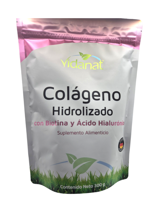 Colágeno Hidrolizado  con Biotina  y ácido  Hialurónico