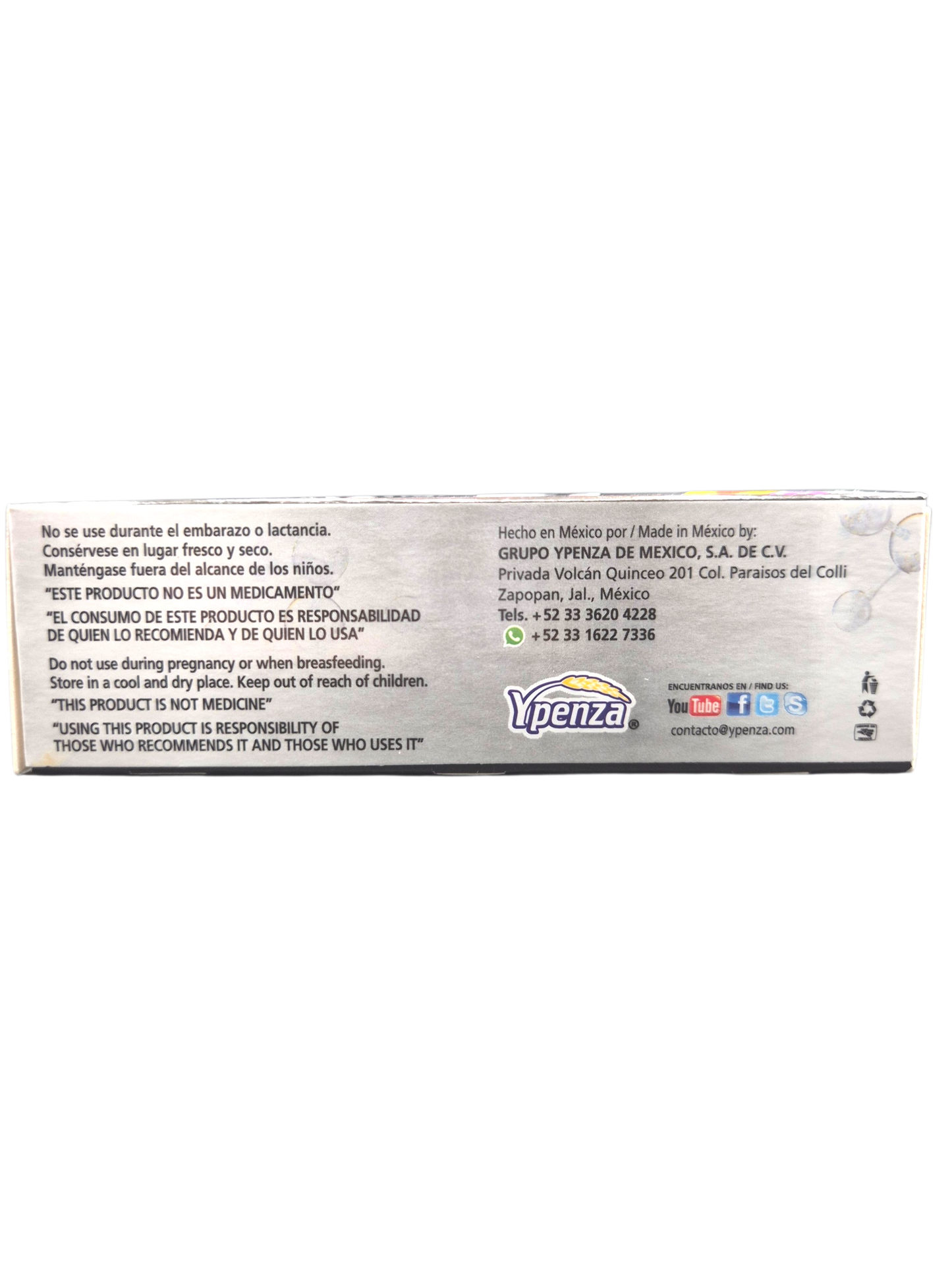 Vitamina D3 con zinc 60 cápsulas  500mg c/u