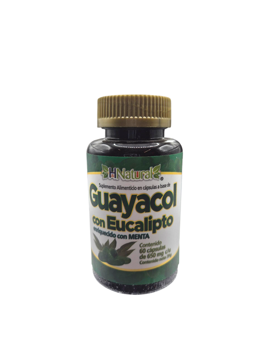 Guayacol con Eucalipto  60 capsulas.