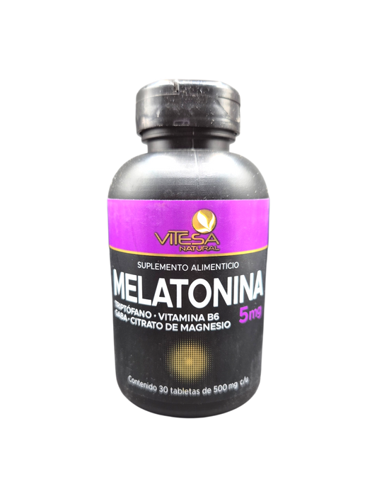 Melatonina  5 mg con 30 tabletas.