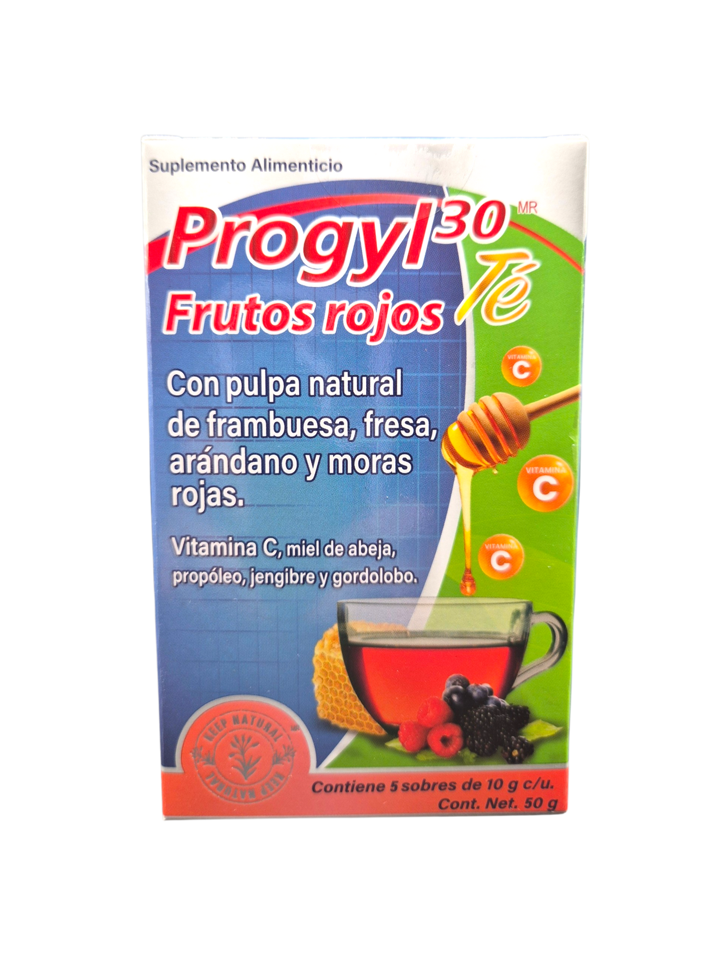 Progyl 30 Frutos Rojos 5 sobres.