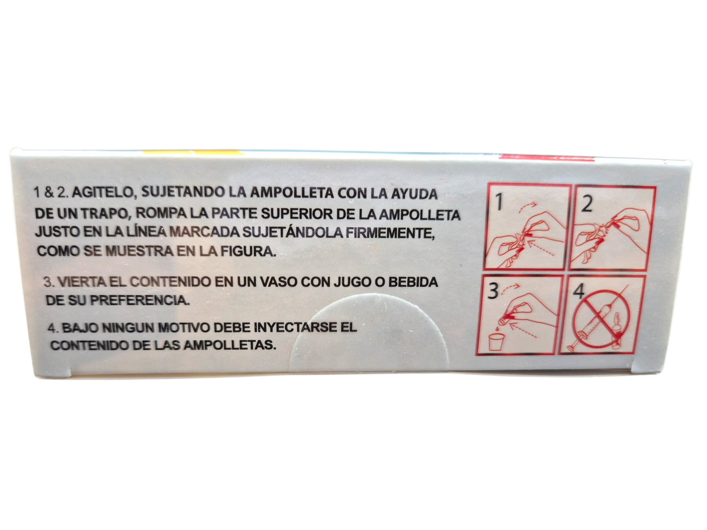 Complejo B Thiamin 1000 shot, 10 ampolletas.