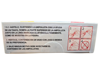 Complejo B Thiamin 1000 shot, 10 ampolletas.