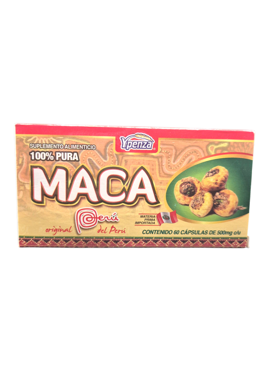 Maca Peruana 100% pura 60 cápsulas  500 mg