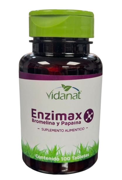 Enzimax  Bromelia  y papaína 100 tabletas