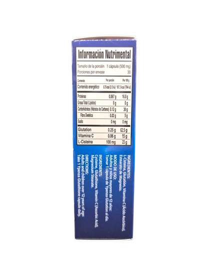 Glutation 500 con 30 cápsulas