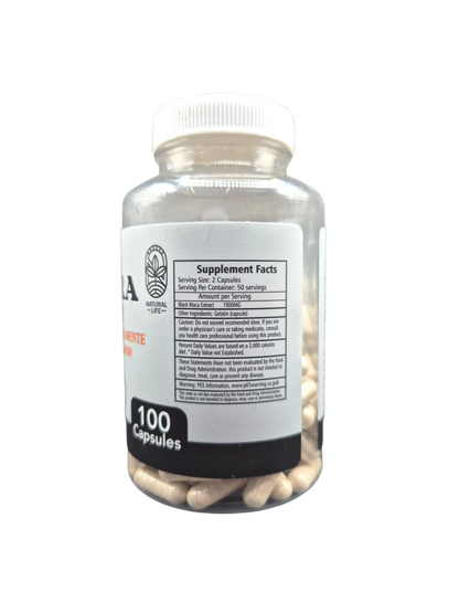 Maca Negra Organica 100 cápsulas