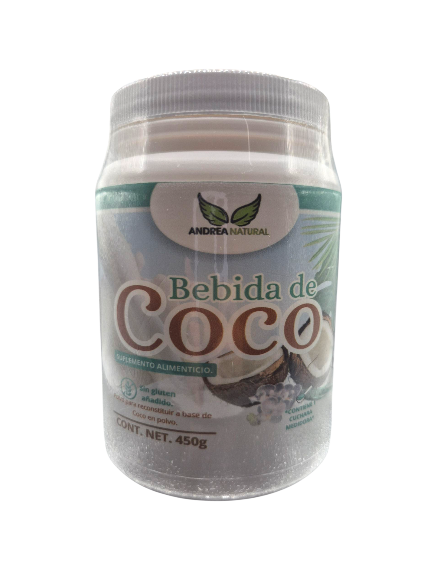Bebida de Coco 450 gr sin gluten añadido.