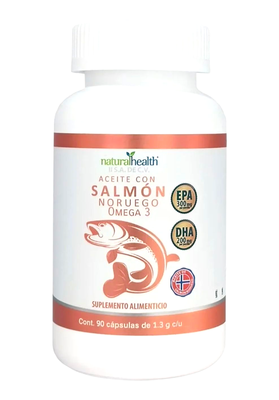 Aceite de Salmón Noruego Omega 3. 90 cápsulas