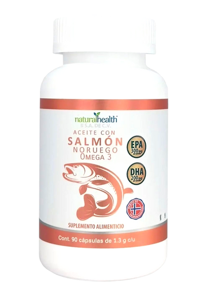 Aceite de Salmón Noruego Omega 3. 90 cápsulas