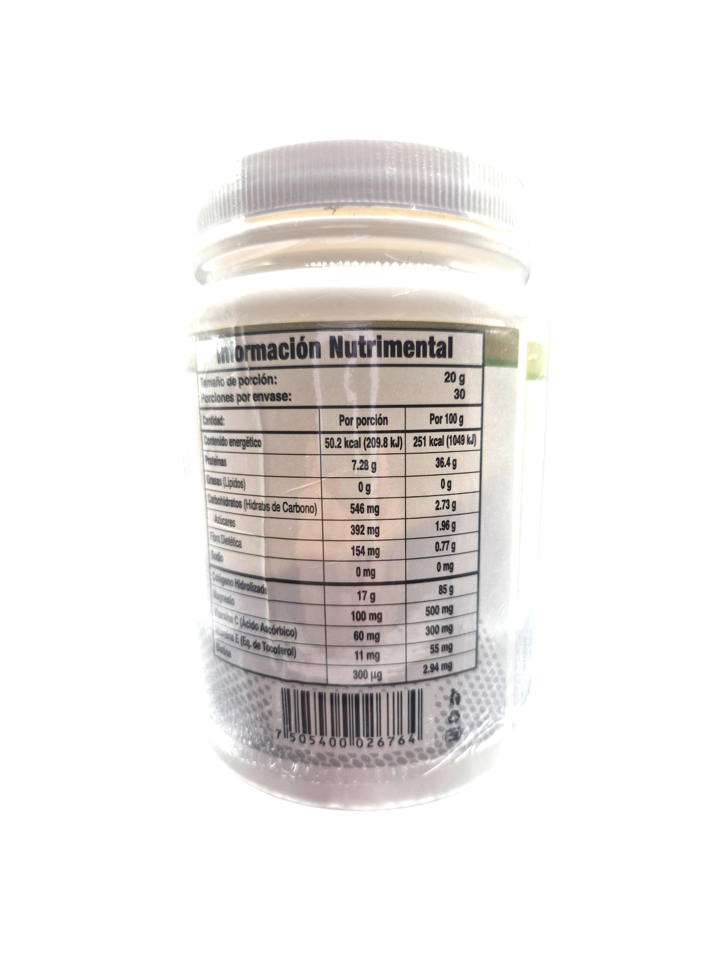 Colágeno Hidrolizado Natural 450 gr.