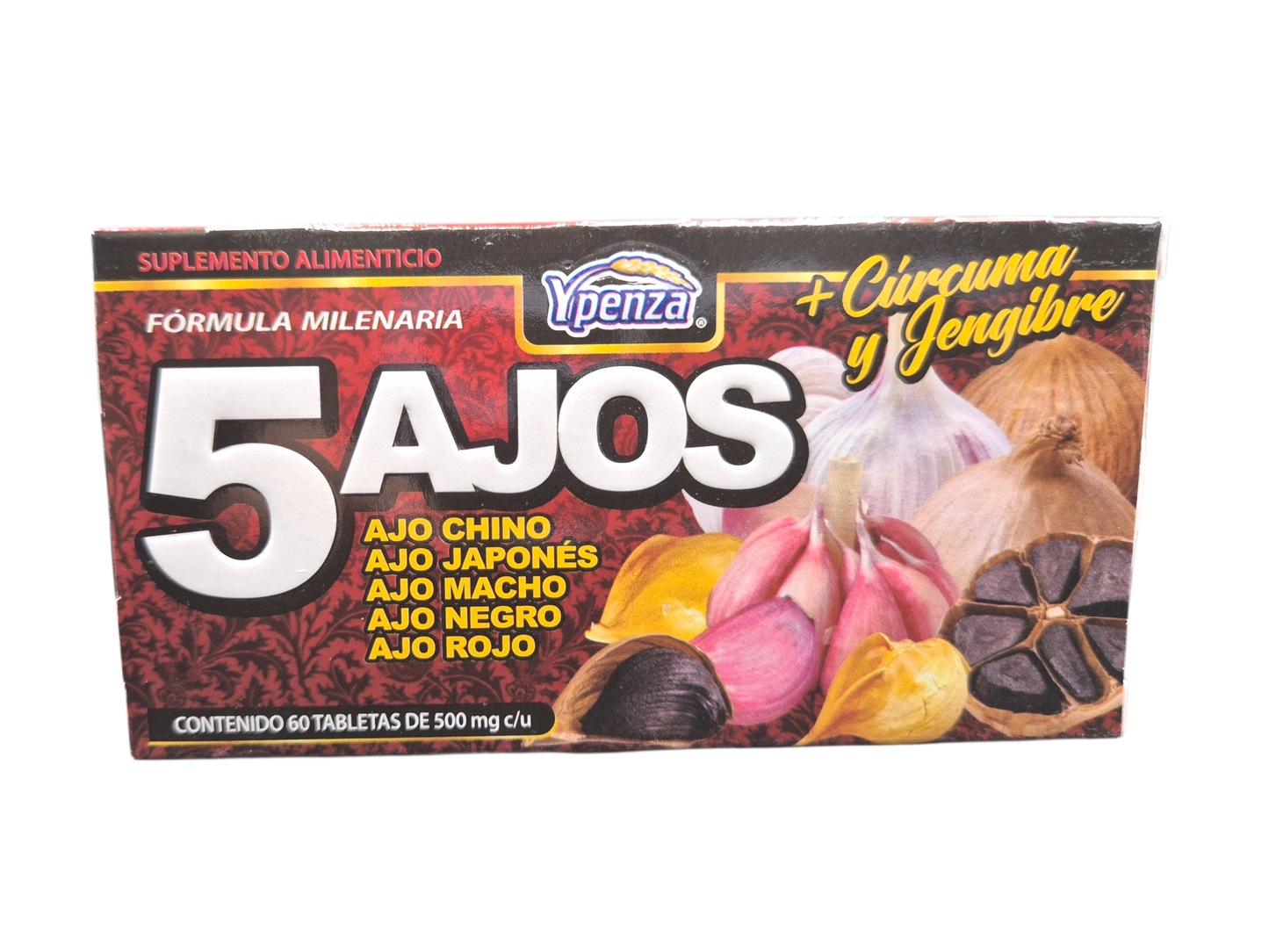 5 Ajos 60 tabletas