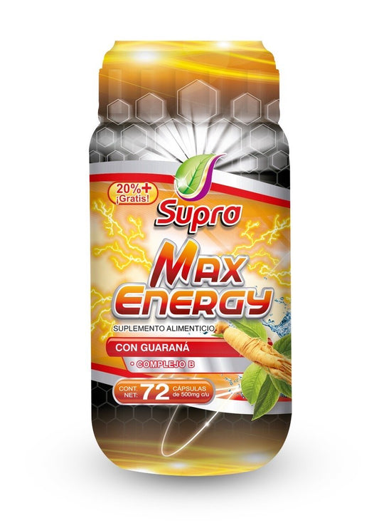 Capsulas 72 piezas de Max Energy