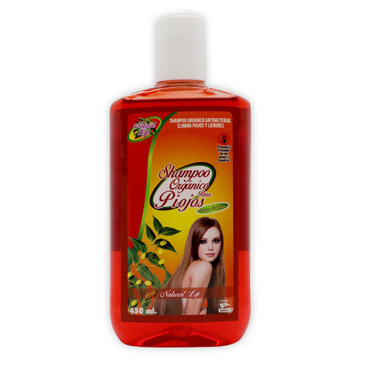 Shampoo Organico Piojos Rojo 450 ml
