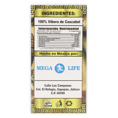 Vivora de Cascabel 90 Capsulas