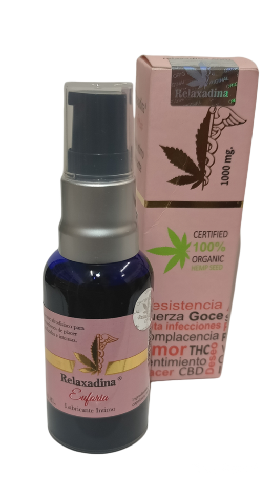 Aceite íntimo lubricante con CBD