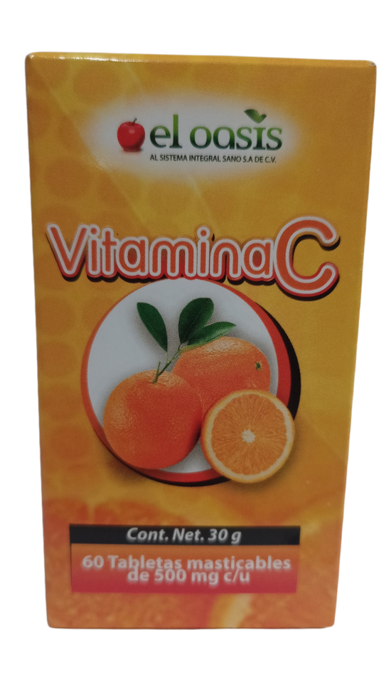 Vitamina C con 60 tabletas