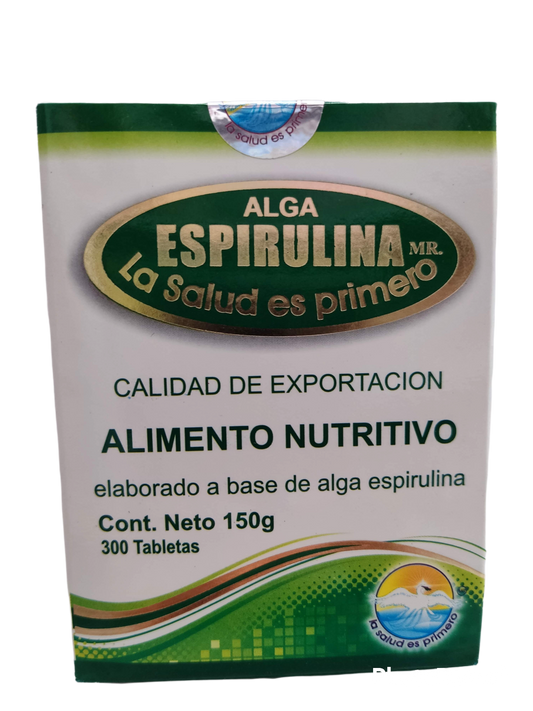 Alga Espirulina 300 tabletas