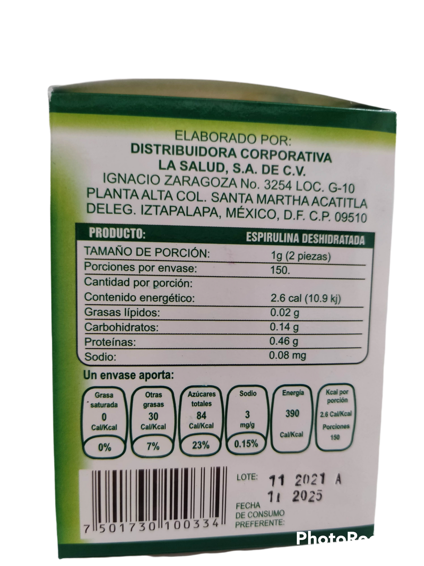 Alga Espirulina 300 tabletas
